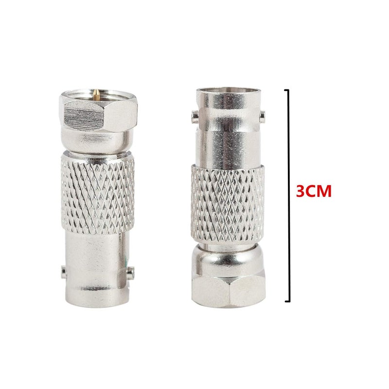RFAdapter F to BNC, 10 Pack F Male to BNC Female Adapter Coax Connector for Radio Antenna and Video Applications - Image 4